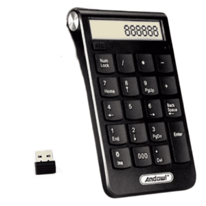 Tastatura Numerica Extensie cu Receptor Wireless USB 3.0 Andowl QJP30 imagine