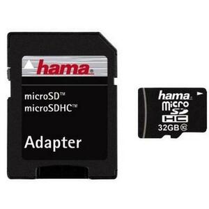 Card de memorie Hama micro SDHC 32GB, Clasa 10 + Adaptor imagine