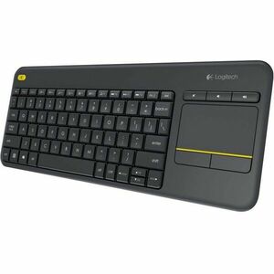 Tastatura Wireless Logitech K400 Plus Dark, Touchpad, USB, Black imagine