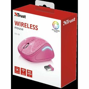 Trust Yvi FX Wireless Mouse - pink imagine
