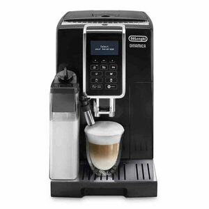 Espressor automat DeLonghi Dinamica ECAM 350.55.B, 1450 W, 15 bar, 1.8 l, carafa lapte, display LCD, negru imagine