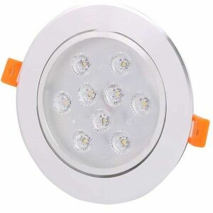 Resigilat Spot LED Techstar® THD, Alb, Putere 9W, Culoare Lumina 6500K, CRI 80+, Radiator Aluminiu imagine
