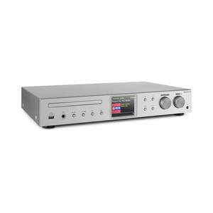 Auna iTuner, receptor Hi-Fi Internet / DAB + / Radio FM CD player WiFi argintiu imagine