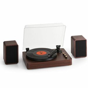 Auna TT-Play Prime, gramofon, difuzoare stereo, transmisie prin curea, 33 1/3 și 45 rpm imagine