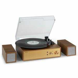 Auna Berklee TT-Play Prime, player gramofon, transmisie prin curea, 33 1/3 și 45 RPM, difuzoare stereo imagine