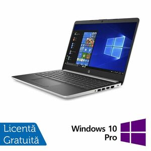 Laptop Refurbished HP 14-dk0004nq, Ryzen 5 3500U 2.10 - 3.70, 8GB DDR4, 128GB SSD + 1TB HDD, Webcam, 14 Inch Full HD, Silver + Windows 10 Pro imagine