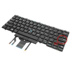 Tastatura Dell Latitude E7470 iluminata layout US fara rama enter mic DUAL POINTING imagine