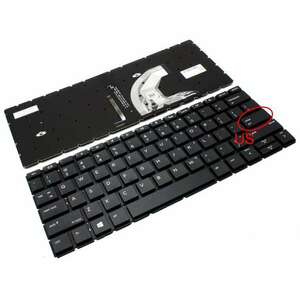 Tastatura HP BHSFX3ALKE61Q3 iluminata layout US fara rama enter mic imagine
