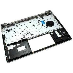 Tastatura HP ProBook 430 G6 Neagra cu Palmrest Argintiu si Orificiu Amprenta iluminata backlit imagine