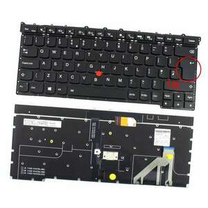 Tastatura Lenovo 9350PQ811 iluminata layout UK fara rama enter mare imagine