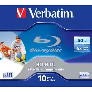 BD-R DL 50GB 6x Wide Printable Jewel Case 10 pret pe bucata imagine