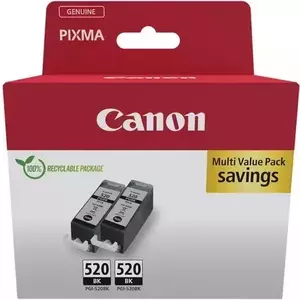 Cartus Inkjet Canon PGI-520BK Black Twin Pack imagine