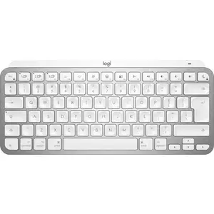 Tastatura Logitech MX Keys Mini pentru Mac, Bluetooth, US INTL layout, Pale Grey imagine