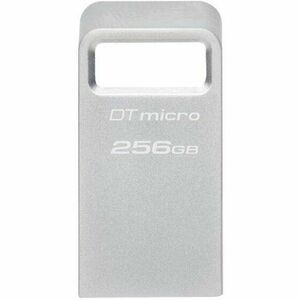 USB Flash Drive Kingston 256GB Data Traveler Micro, USB 3.2 Gen1, Metalic imagine