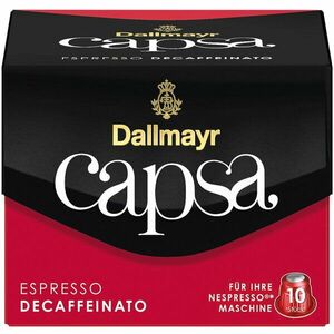 Capsule Cafea Dallmayr Capsa Espresso Decaffeinato, compatibil Nespresso, 10 capsule, 56 gr. imagine
