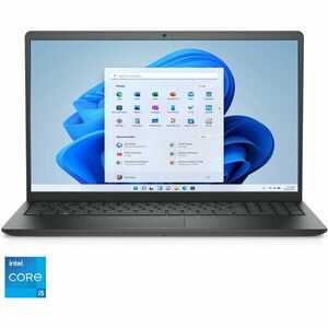 Laptop Dell Vostro 3520 cu procesor Intel® Core™ i5-1235U pana la 4.4 GHz, 15.6 Full HD, 8GB DDR4, 512GB SSD, Intel® UHD Graphics, Windows 11 Pro, Black imagine