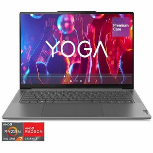 Laptop ultraportabil Lenovo Yoga Pro 7 14APH8 cu procesor AMD Ryzen™ 7 7840HS pana la 5.1 GHz, 14.5, 2.5K, IPS, 16GB, 1TB SSD, AMD Radeon™ 780M Graphics , No OS, Storm Grey, 3y on-site Premium Care imagine
