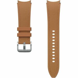 Curea smartwatch Hybrid Eco-Leather Band pentru Galaxy Watch6, (M/L), Camel imagine