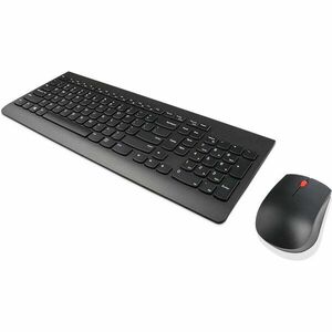 Kit Wireless Lenovo - Tastatura, USB, Black + Mouse Optic, USB, Black imagine