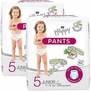 Scutece-chilotel Happy Pants Junior, 11-18 kg, 22 buc imagine