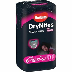 Scutece chilotel pentru noapte Huggies DryNites 8-15 yrs, Girl, 27-57 kg, 9 buc imagine
