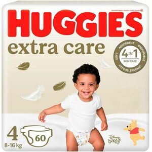 Scutece Huggies extra care 4, 8-16 kg, 60 buc imagine