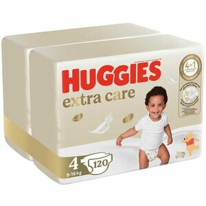 Pachet Scutece Huggies Extra Care 4, Mega, 8-16 kg, 120 buc imagine