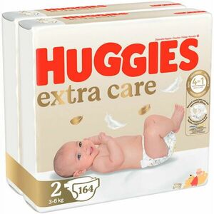 Pachet Scutece Huggies Extra Care 2, Mega, 4-6 kg, 164 buc imagine