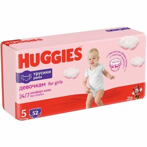 Scutece Huggies Pants Girl 5, 12-17 kg, 52 buc imagine