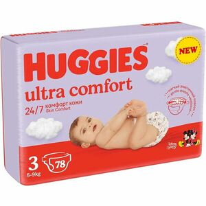 Scutece Huggies Ultra Comfort Mega 3, 5-9 kg, 78 buc imagine