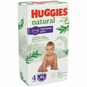Scutece chilotel Huggies Natural Pants 4, 9-14 kg, 44 buc imagine