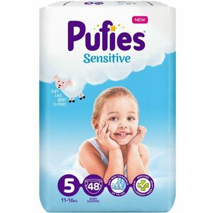 Scutece Pufies Sensitive, 5 Junior, Maxi Pack, 11-16 kg, 48 buc imagine
