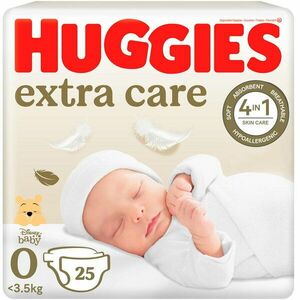 Scutece Huggies Extra Care 0, Convi, 3, 5 kg, 25 buc imagine