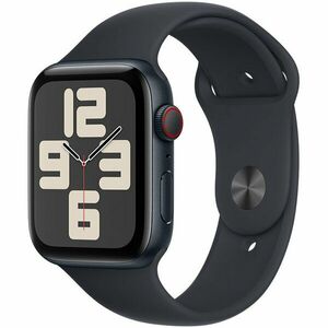 Apple Watch SE (2023), GPS, Cellular, Carcasa Midnight Aluminium 44mm, Midnight Sport Band - S/M imagine