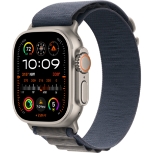 Apple Watch Ultra 2, GPS, Cellular, Carcasa Titanium 49mm, Blue Alpine Loop - Small imagine