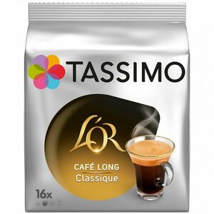 Capsule cafea, L'OR Tassimo Café Long Classic, intensitate 6, 16 bauturi x 120 ml, 16 capsule imagine