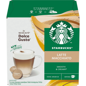 Capsule cafea Starbucks Latte Macchiato by Nescafé Dolce Gusto, 12 capsule, 6 bauturi, 129g imagine