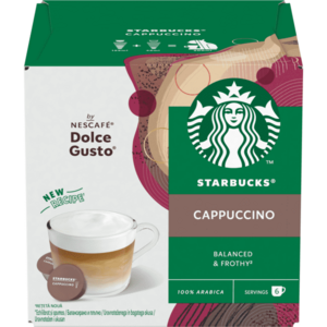 Capsule cafea Starbucks Cappuccino by Nescafé Dolce Gusto, 12 capsule, 6 bauturi, 120g imagine