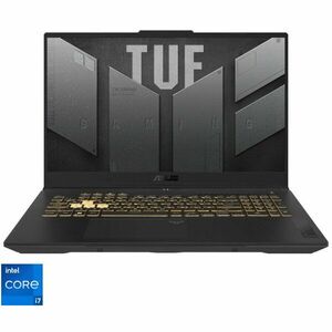 Laptop ASUS Gaming 17.3'' TUF F17 FX707VV, FHD 144Hz, Procesor Intel® Core™ i7-13620H (24M Cache, up to 4.90 GHz), 16GB DDR5, 1TB SSD, GeForce RTX 4060 8GB, No OS, Mecha Gray imagine
