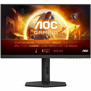 Monitor LED AOC Gaming 24G4X 23.8 inch FHD IPS 0.5 ms 180 Hz HDR G-Sync Compatible imagine