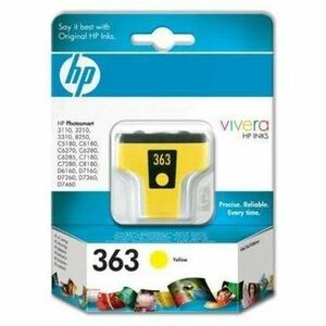 HP Ink no. 363 Yellow Cartridge 6ml for Photosmart8250 C8773EE imagine