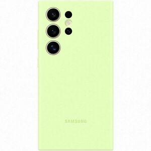 Husa de protectie Samsung Silicone Case pentru Galaxy S24 Ultra, LIGHT GREEN imagine