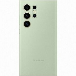 Husa de protectie Samsung Smart View Wallet Case pentru Galaxy S24 Ultra, LIGHT GREEN imagine