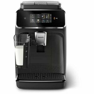 Espressor cafea automat Philips Series 2000 EP2334/10, Sistem spumare LatteGo, Filtru AquaClean, 1.8l, 15 bari, Negru imagine