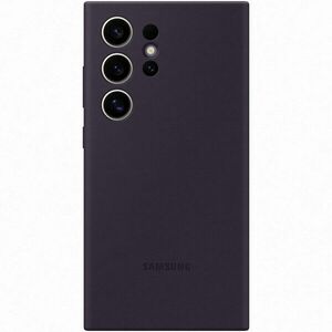 Husa de protectie Samsung Silicone Case pentru Galaxy S24 Ultra, DARK VIOLET imagine