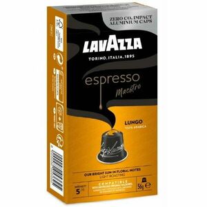 Cafea capsule Lavazza Lungo, compatibile Nespresso, aluminiu, 10x5, 7g imagine