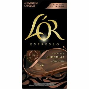 Cafea capsule L'OR Espresso Ciocolata, 10 bauturi x 40 ml, compatibile cu sistemul Nespresso®*, 52 g imagine