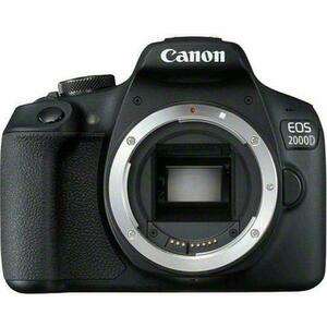 Aparat Foto D-SLR Canon EOS 2000D, Body, 24.1 MP, Ecran 3inch LCD, Filmare Full HD (Negru) imagine