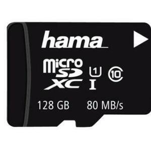 Card de memorie Hama 124158, microSDXC, 128GB, Clasa 10, + Adaptor SD imagine