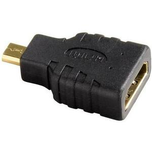 Adaptor Hama 39863, micro HDMI - HDMI (Negru) imagine
